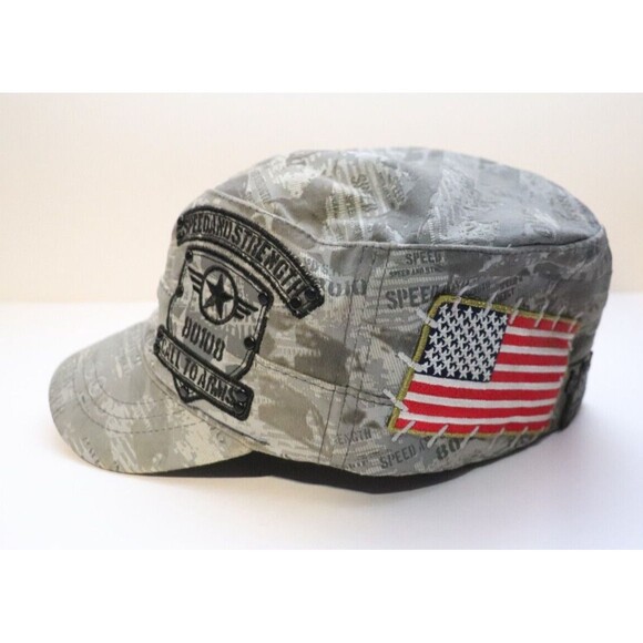 Speed and‎ Strength Hat Army Military Camo Short Billed Flex Fit Small Medium - Picture 2 of 6